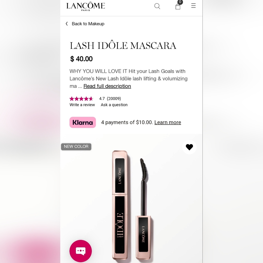Lancôme Lash Idôle Mascara black